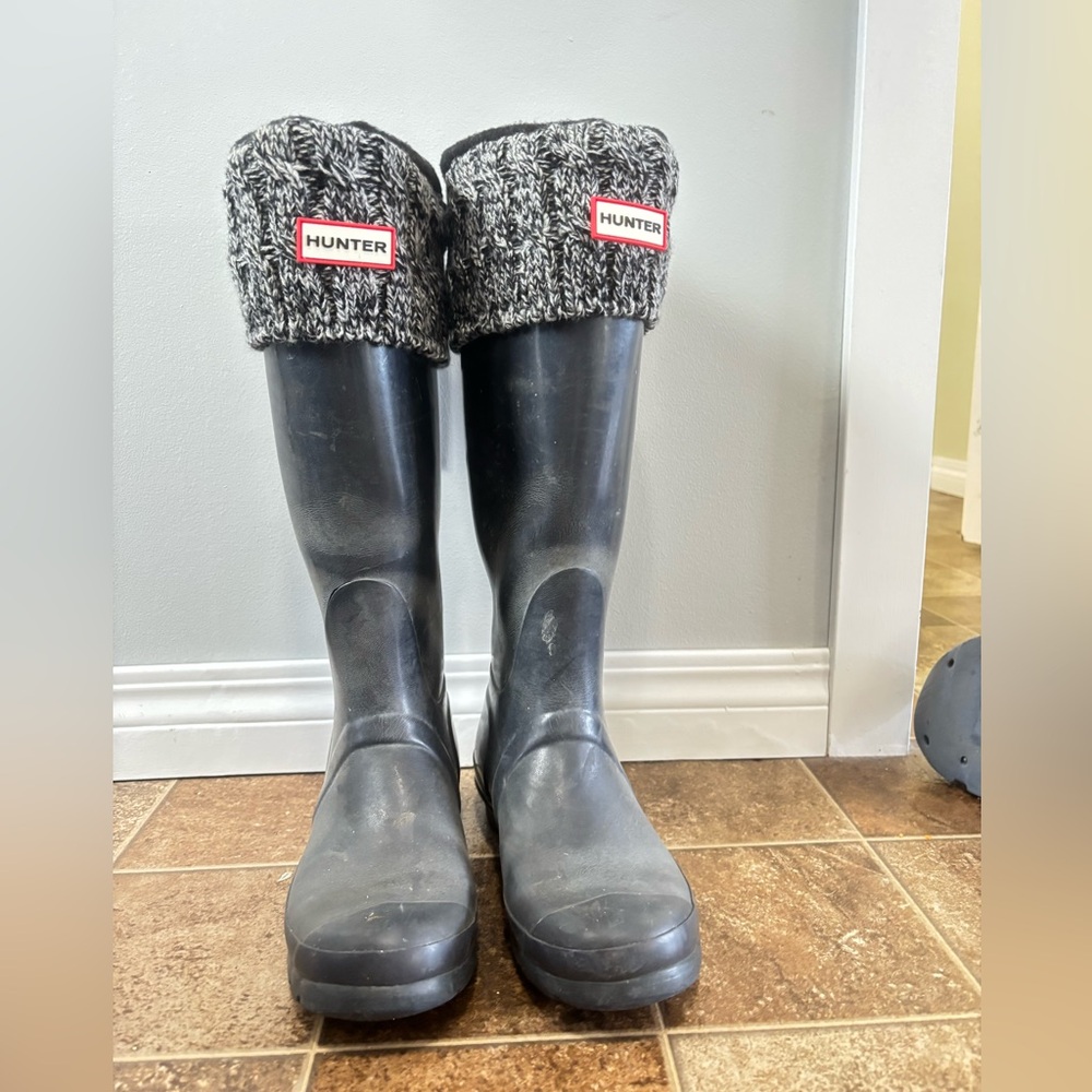 Hunter Original Gloss Boots & New Socks